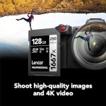 Lexar 128GB Professional 1667x SDXC Memory Card