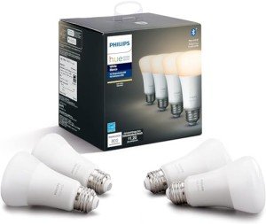 Philips Hue Smart LED Bulbs 60W A19 - 4 Pack