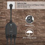 TESSAN Outdoor Smart Plug with 3 WiFi Outlets