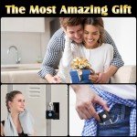 Smart Fingerprint Padlock with APP Unlock – Black