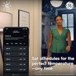 GE CYNC Smart Wi-Fi Thermostat with Touch Screen