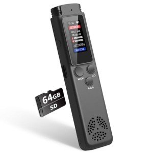 64GB Voice Activated Digital Audio Recorder