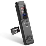 64GB Voice Activated Digital Audio Recorder