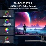 SANSUI 34-Inch Curved Gaming Monitor UWQHD 3440 x 1440 165Hz Curved 1500R - PIP/PBP, 1ms(MPRT), HDR, 300nits, sRGB 125%, DCI-P3 95%,FreeSync,HDMI2.1(TMDS) x2,DP1.4 x2(ES-G34C5 DP Cable Included)