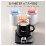 Smart Heated Coffee Mug Warmer Set with Auto Shut Off