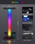 RGB Headphone Stand with USB Charger for Gamers