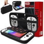 Orzly Black Carry Case for Nintendo Switch & OLED