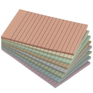 Aesthetic Lined Sticky Note Pads - 8 Pack