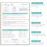 Taja Meeting Notebook for Work Organization - Green