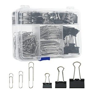 Assorted Binder Clips Set, 340pcs - Jumbo & Standard