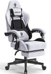 Dowinx Ergonomic Gaming Chair with Massage & Footrest