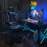 Ergonomic Gaming Chair with Footrest and Lumbar Support