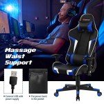 Goplus Ergonomic Gaming Chair with Massage Feature