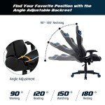 Goplus Ergonomic Gaming Chair with Massage Feature