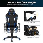 Goplus Ergonomic Gaming Chair with Massage Feature