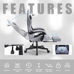 Dowinx Ergonomic Gaming Chair with Massage & Footrest