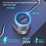 5-Pack Fast Charge USB C Car Chargers