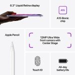 Apple iPad Mini (A15 Bionic): 8.3-inch Liquid Retina Display, 64GB, Wi-Fi 6, 12MP front/12MP Back Camera, Touch ID, All-Day Battery Life – Space Gray