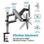 Dual 13"-27" Adjustable Monitor Arm Desk Mount