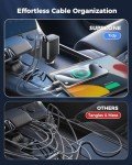 Retractable 69W Car Charger with Fast Charging Cables