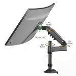 North Bayou H100 Long Arm Monitor Desk Mount