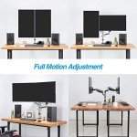 Dual 13"-27" Adjustable Monitor Arm Desk Mount