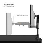 North Bayou H100 Long Arm Monitor Desk Mount