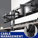 VIVO Adjustable Triple Monitor Mount for 24" Screens