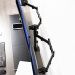 VIVO Adjustable Triple Monitor Mount for 24" Screens