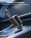 Retractable 69W Car Charger with Fast Charging Cables