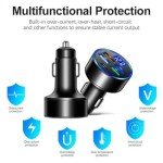 5-Port Car Charger with LED Voltage Monitor
