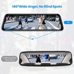 1080P Touchscreen Rear View Mirror Camera