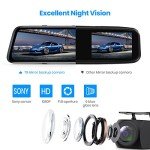1080P Touchscreen Rear View Mirror Camera