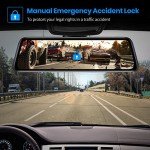 1080P Touchscreen Rear View Mirror Camera