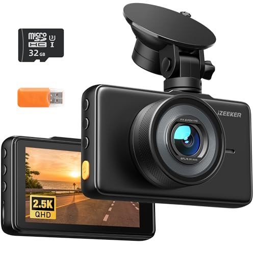 iZEEKER 2.5K Dash Cam with 32GB Card