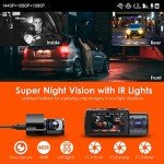 Vantrue N4 Triple Channel 4K Dash Cam with Night Vision