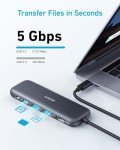 Anker 332 USB-C Hub (5-in-1) with 4K HDMI Display, 5Gbps - and 2 5Gbps USB-A Data Ports and for MacBook Pro, MacBook Air, Dell XPS, Lenovo Thinkpad, HP Laptops and More