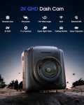 2K WiFi Dash Cam with Night Vision and App