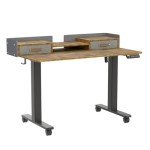Claiks Adjustable Electric Standing Desk with Drawers