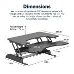 VariDesk Pro Plus 36 - Adjustable Sit-Stand Desk