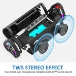 Vanzon V40 Portable Bluetooth Speaker with 24W Sound