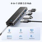 UGREEN USB 3.0 Hub, 4 Ports USB A Splitter Ultra-Slim USB Expander for Mouse, Keyboard, Flash Drive, U Disk, Printer Compatible with Laptop, Desktop PC, Xbox, PS5, and More