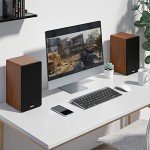 Saiyin 40W Bluetooth Bookshelf Speakers for TV