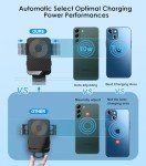 MOKPR 15W Fast Wireless Car Charger with Auto-Clamp