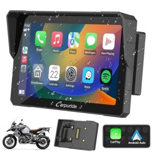 Carpuride W702B 7" Motorcycle Carplay Screen