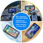 Weuaste 6.25" Waterproof Motorcycle Dash Cam & GPS