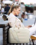 LOVEVOOK Laptop Bag For Women, 15.6 Inch Puffer Laptop Briefcase, Lightweight Work Bussiness Messenger Bag, Large Computer Shoulder Bag, Office, Travel, College, Teacher