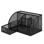 Amazon Basics Black Mesh Pen Holder Organizer