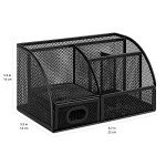 Amazon Basics Black Mesh Pen Holder Organizer