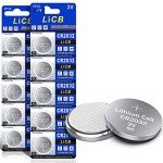 LiCB CR2032 3V Lithium Battery Pack of 10